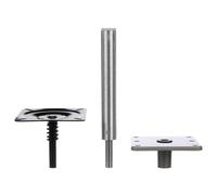 TopHomer Boat Seat Base Mount Kit, 7" x 7" Aluminum Alloy Pedestals for 3/4" Pin Post, Heavy Duty Marine Swivel Seat Base Plate for Cruising, Fishing, Pontoon Boats