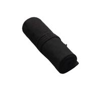 TopHomer Canvas Roll Up Pencil Case 24 Slots Colored Roll Up Pencil Case for School Office Black Modern