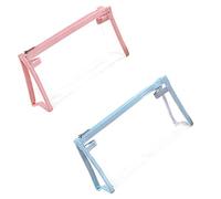 TopHomer Clear Pencil Case for Exams, 1/2 PCS Lightweight PVC Plastic See Through Pencil Cases for Make up Cosmetic Bag, White/Yellow/Blue/Green/Pink