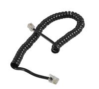 TopHomer Coiled Telephone Handset Cord - Landline Phone Cable, RJ9 4P4C Replacement, Uncoiled Length, 1x 6.5 Feet