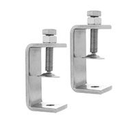 TopHomer Desk Clamps, 2Pack 65mm Small Clamps, Heavy Duty C Clamp, 304 Stainless Steel for Mounting, 2.6Inch C Clamp, Wide Jaw Opening Tiger Clamp for Desk Tablet Woodworking