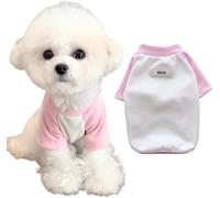 TopHomer Dog T-shirts, Dog Shirt Clothes for Cute Puppies Fashion for Spring, Clothes with Sleeves for Small and Medium Dogs (Pink, M)