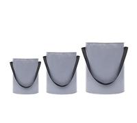 TopHomer Folding Water Bucket - 7L Collapsible PVC Bucket with Storage Bag, Outdoor Portable Storage Container for Fishing Hiking Camping Traveling Gardening - Grey