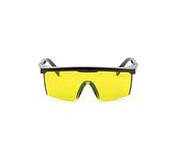 TopHomer Laser Goggles, Wrap-around 190nm-540nm Wavelength Laser Safety Glasses OD +5 Work Protective Eyewear for Eye Protection - Yellow