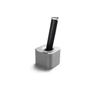 TopHomer Mini Pen Holder For Desk Aluminium Alloy Pen Stand Single Pencil Holder Base Desktop Creative Ornament, Desktop Organizer for Office School Home, Toothbrush Holder 1PCS Silver