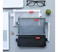 TopHomer Pencil Bag, Mesh Pen Case Clear Zipper Pouch Zipper Cosmetic Bag for Folder Bag for Pen Cosmetics Travel Accessories - 1PCS
