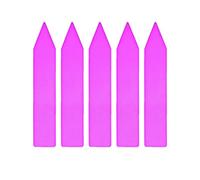 TopHomer Plastic Plant Labels Markers, 4 inch Thicken Waterproof Nursery Garden Tags for Herbs Vegetables Flowers Seed Potted Plants 100PCS Pink
