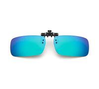 TopHomer Polarised Sunglasses Clip-on, Mens/Womens UV400 Flip-Up Anti-Glare Driving Glasses Polarised Sunglasses, Making the Vision Clear and Safer for Glasses Outdoor/Driving/Fishing