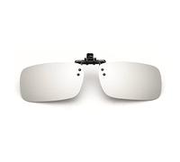 TopHomer Polarized Clip on Sunglasses Over Glasses Men Women for Outdoors, Silver