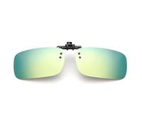 TopHomer Polarized Clip on Sunglasses Over Glasses Men Women for Outdoors, Yellow Green