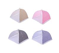 TopHomer Pop Up Mesh Food Cover Collapsible Food Fly Net Cover Protector for Outdoors, Screen Tents,Parties Picnics, BBQs Keep from Flies Bugs 4PCS