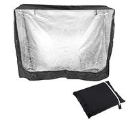 TopHomer Rabbit Hutch Cover 48" Universal Double Decker Hutch Cover for Guinea Pig Rabbit Hutches Dustproof Windproof Waterproof Hutch Cover Black