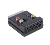 TopHomer SCART Adapter, Switchable In/Out SCART Male to 3 RCA Female and S-Video Adapter