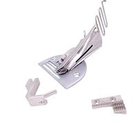 TopHomer Sewing Machine Binder, 4-Fold Stainless Steel Adjustable Lockstitch Machine Curve Bias Edge Binding for Quilts, Home Furnishings and Garments (6.5mm-26mm)