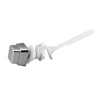 TopHomer Square Toilet Tank Lever Flush Handle, Side Mount Push Button Replacement, Fits 1.7 x 1.7cm Aperture Toilet Tanks, Universal Flush Lever Handle
