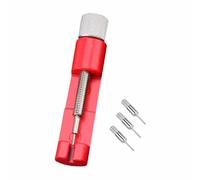 TopHomer Watch Band Removal Tool, Spring Bar and Link Pin Remover Kit with 3 Extra Pins, Aluminum Handlein, Red
