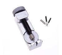 TopHomer Watch Link Removal Tool - Watch Strap Adjustment Tool with 3 Extra Pins, Portable Spring Bar Remover for Watch Strap Resizing Repair (Silver)