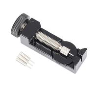 TopHomer Watch Link Remover Tool Height-Adjustable Watch Strap Removal with 3 Pins for Watches Strap Pins (Black)