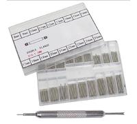 TopHomer Watch Strap Spring Bars with Spring Bar Tool, 180PCS 8-25mm Watch Band Link Pins, Quick Release Watch Strap Pins Kit, Repair Accessory