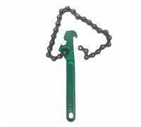 TopHomer9 Reversible Chain Style Pipe Fitter, Fits Max 2.5" Diameter | Toothed Chain, Adjustable Oil Filter Wrench, Heavy-Duty Pipe Fittings Spanner