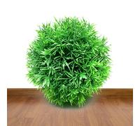 Topiary Balls Artificial Outdoor - Artificial Green Plant Ball | Round Pine Needles Topiary Ball, Pine Needles Topiarys Balls, 4 Layers Faux For Backyard, Balcony Fake Plant Decor