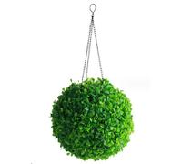 Topiary Balls with Solar Lights Hanging Topiary Ball Artificial Boxwood Ball for Wedding Garden Decor, Green 9.5x18.3 inch topiary balls topiary balls with solar lights topiary balls hanging