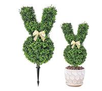 Topiary Bunny Decor Outdoor Topiary Decoration, Seasonal Decoration, Artificial Shaped Topiary Tree, Tree Easter Decorations, Outdoor Topiary Bunny for Garden Garden