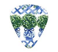 Topiary Chinoiserie Ginger Jar Guitar Picks Gift Set - Smooth Durable Plectrums For Acoustic, Electric & Bass Guitar, Perfect Present For Guitar Lovers & Musicians