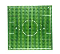 Topica Display Board Football Field Baseboard for Brick Block Mini Figure, 2 Pcs 16 x 32 Holes Building Board Base Plates