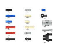 Topica Technical Locking Pin Replacement Parts Pack Compatible with MOC Bricks (490Pcs)