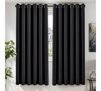 TOPICK Blackout Curtains for Bedroom, Living Room W90xL72 Inch, 2 Panels | Thermal & Light Blocking Window Curtains for Living Room, Bedroom, Nursery, Soundproof, Energy Saving, Soft-feel