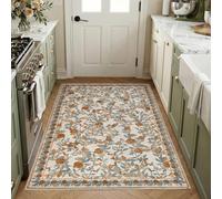 TOPICK Runner Rugs for Hallway 80x150, Washable Vintage Rug, Beige Orange