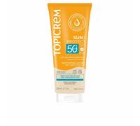 Topicrem - Sun Protect, Moisturizing Sun Milk SPF50+ - 200 ml | Very High Protection Sun Cream for Face and Body Moisturizes 24 Hours - Sensitive Skin Care - From 3 Years - Sunny Fragrance