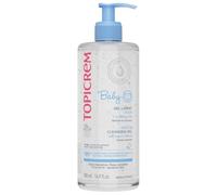 Topicrem - Baby Soft Wash Gel for Body, Face, Hair - Gently Cleanses, Protects, Moisturises 8 Hours - Baby Cleansing Gel Without Soap, Delicate Fragrance, Sensitive Skin, French