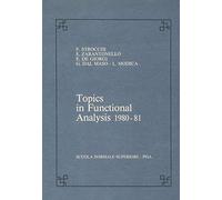 Topics in functional analysis 1980-81 (Publications of the Scuola Normale Superiore)