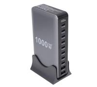 Topiky 1000W USB C Charging Station, GaN III Pro 10 Port 140W PD PPS Fast Charging Station Hub, Travel Essentials Multiple Port for Multiple Devices (GB)