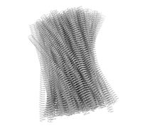 Topiky 100Pcs Iron Spiral Binding Coils, 14.3mm 9/16in (Silver)