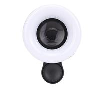 Topiky 15X Phone Macro Lens with LED Fill Light, Rechargeable Portable Clip On Lens, Portable Phone Lens Ring Light, Professional Macro Photography of Flowers, Iinsects, Jewelry