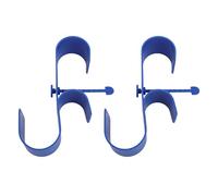 Topiky 2 Pack Pool Fence Hooks for Pool Poles, Plastic