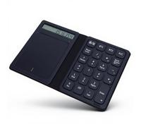 Topiky 23 Keys Bluetooth Number Pad with Touchpad and Calculator, Wireless Numeric Keypad with PU Leather Case, Portable Financial Accounting Numpad for Tablet Laptop