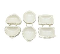 Topiky 3 Pcs Hand Pie Maker Mold, Mini Pocket Pie Press Mold with Hinged One Press for Baking Picnic Lunch, Cute Dough for Fall Themed Treats (Beige)