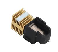 Topiky 3D Printer Hotend Kit Brass Heatsink Detachable Hardened Steel Nozzle High Temperature Hotend for A1 A1 Mini Upgraded Fixed Screws Enhanced Stability Magnetic Adsorption 1.75mm (0.2mm)