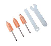 Topiky 3Pcs Detachable Hotend Hardened Steel Nozzle, Fit for FDM 3D Printer Fast Release Accessories, 0.25/0.4/0.6mm