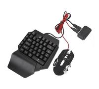 Topiky 4 in 1 RGB Keyboard Mouse Converter Set with Phone Stand for Mobile Gaming Enthusiasts ABS Plastic Combo Pack