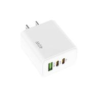 Topiky 40W USB C Cube, Wall Plug Fast Charging Block, 2 Type C Ports 1 USB A Port Fast Charging Block, USB Wall Plug Multiport Wall Brick for Phone Tablet Laptop (White)