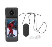 Topiky 4K Body Camera with External Microphone, 4K POV Camera Ultra Wide Angle Video with 270 Degree Rotatable Lens, Mini Video and Audio Cam for Sport, Bike, Travel