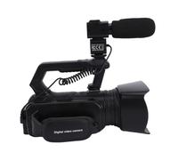 Topiky 4K Camcorder 56MP 6x Optical Zoom Video Camera with 4 Inch Touch Screen External Microphone Fill Light Remote Control for Live Streaming Vlogging