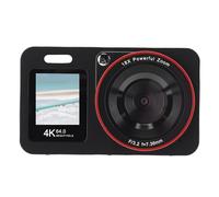 Topiky 4K Digital Camera For Photography 64MP UHD Dual Screen Vlog Camera 18X Digital Zoom Selfie Shoot Built In Flash Compact For Beginners Students Teens Travel Use (Black)