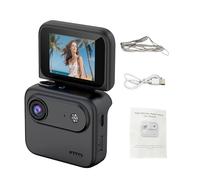 Topiky 4K Sports Action Camera, Image Stabilization Flip Screen Camera with 143° Wide Angle Lens for Cycling, and Outdoor Activities (Black)