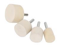 Topiky 5 Set Cerium Oxide Powder Wool Felt Polishing Wheels | Tool Accessories, Jewelry Crafting Kit, Mirror Finish Compound, Carving Stone Metal